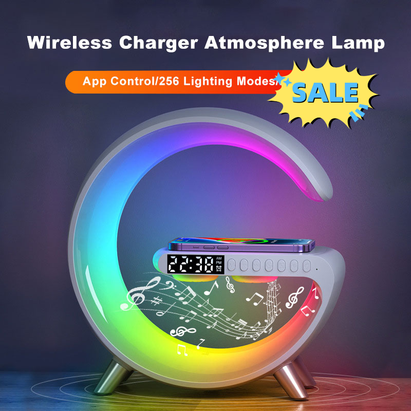 Ihome color led swivel deals lamp with wireless charger