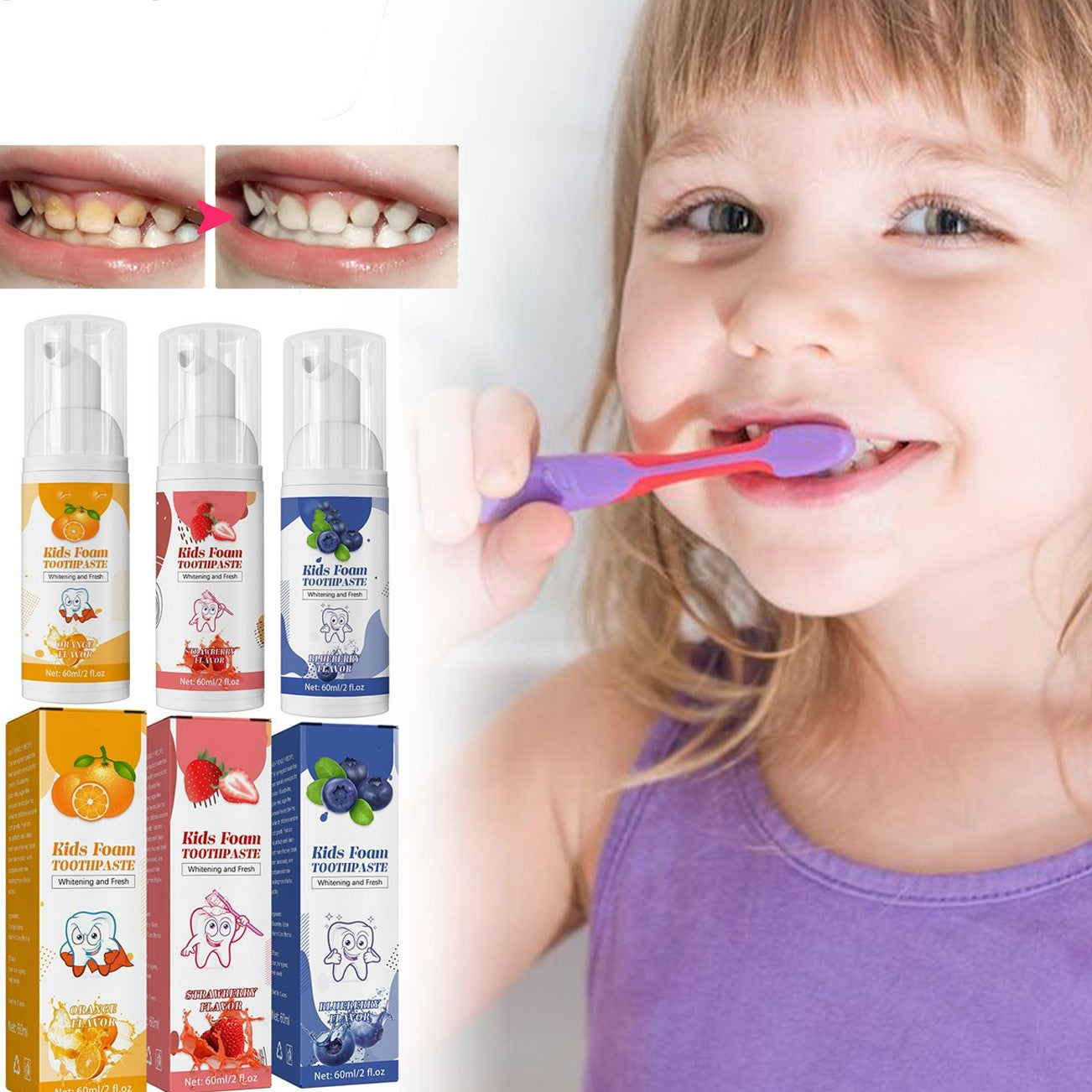 Fruity Tooth Cleaning Mousse