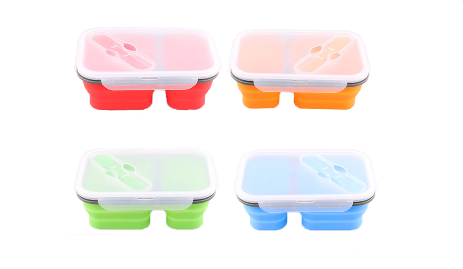 Snack Container with two separated sections