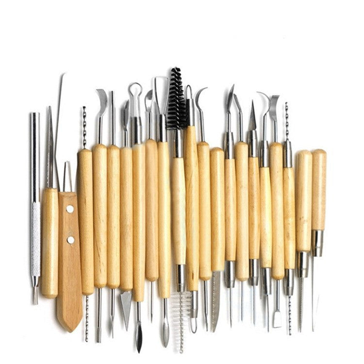 Carving & Sculpting Tools - 30 Piece + Pouch