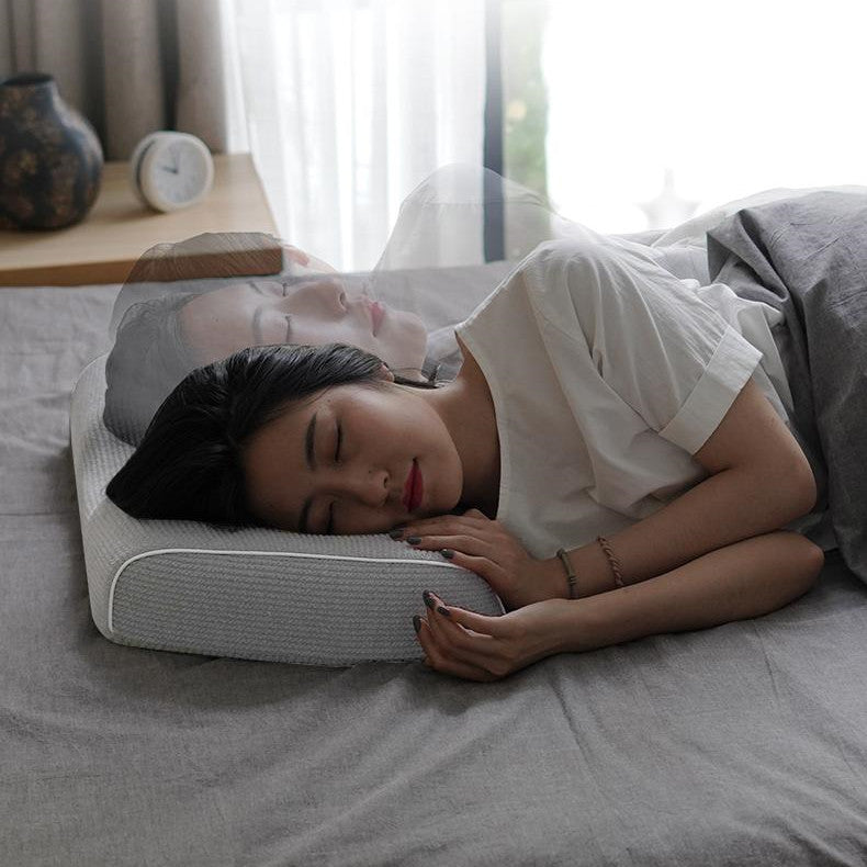 Memory Foam Massage Pillow Help Sleep And Protect The Neck Pillow Knit