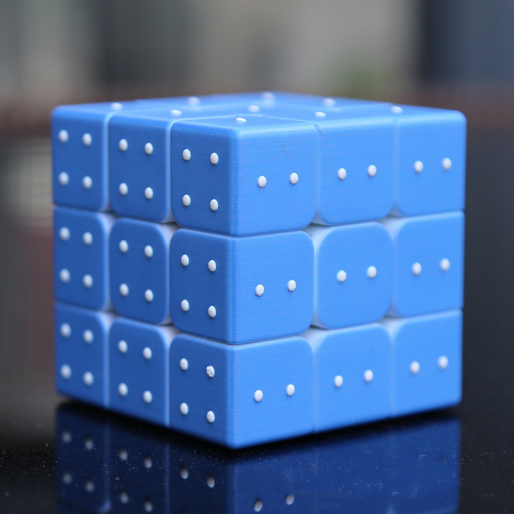 Braille Number Puzzle Cube