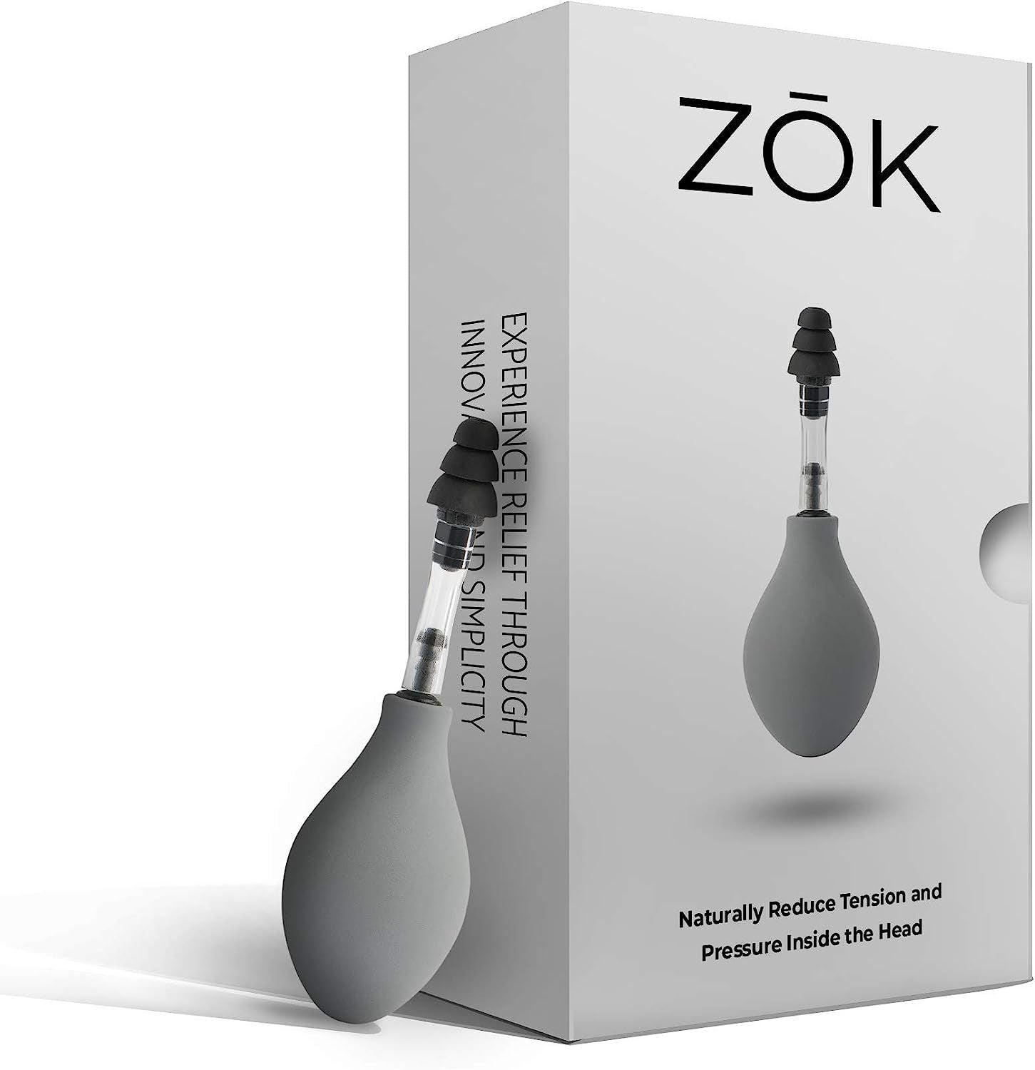 Zok - ear pressure and migraine reduction tool