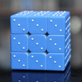 Braille Number Puzzle Cube