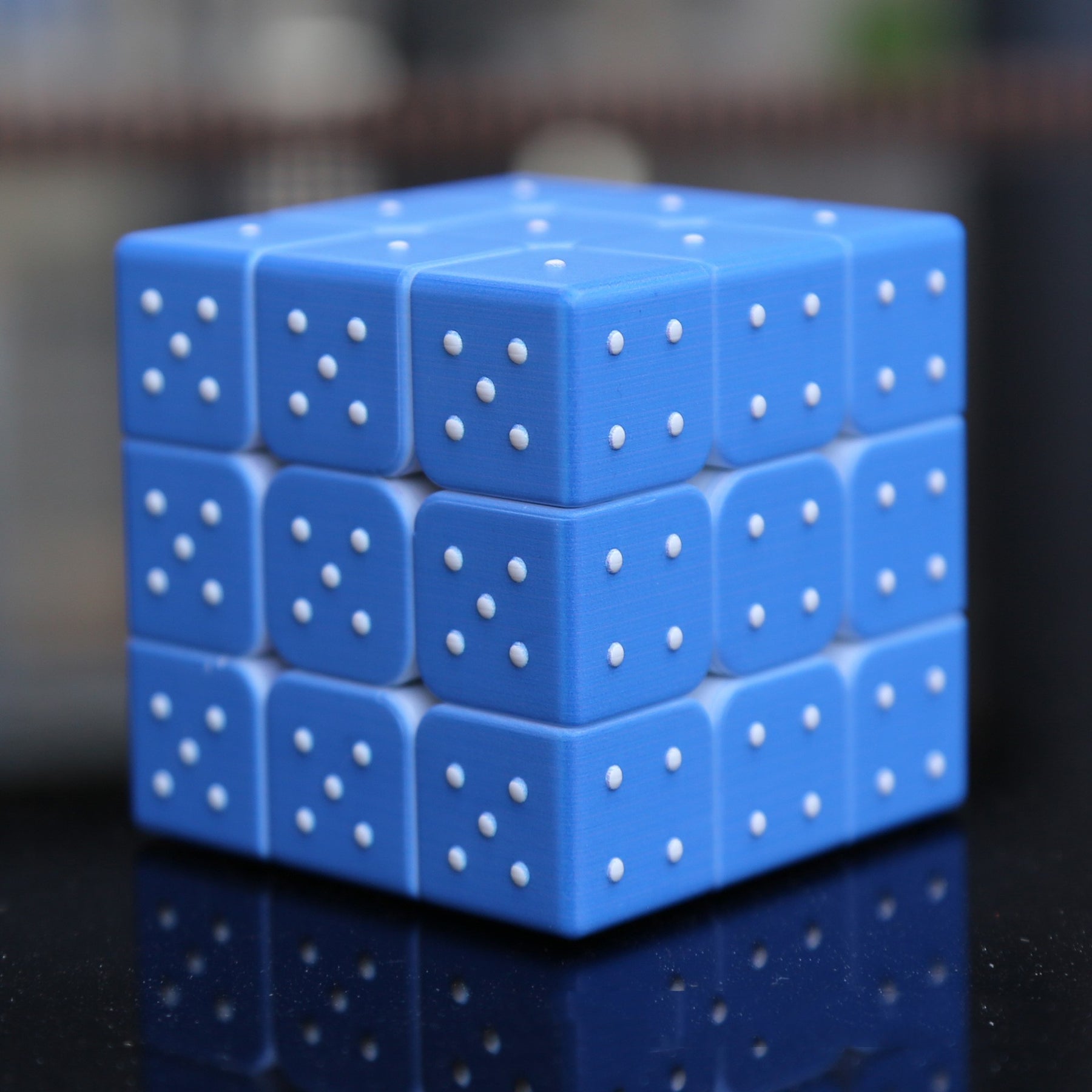 Braille Number Puzzle Cube