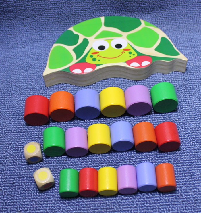 Wooden tortoise balance toy