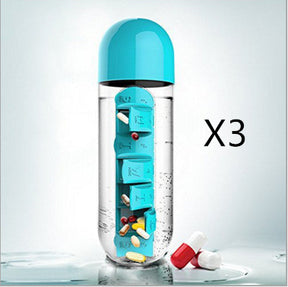 Two-In-One Water Cup Pill Box 7-Day Pill Box