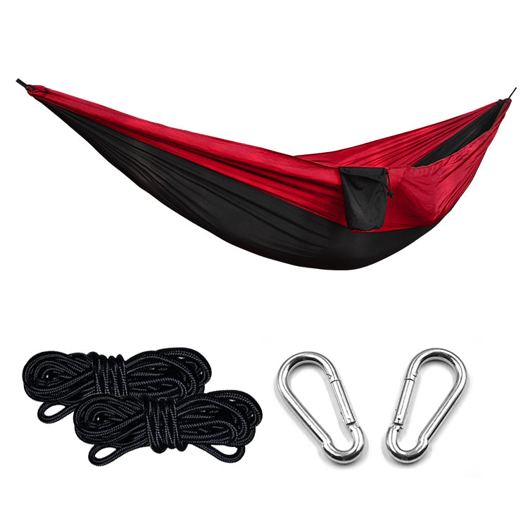 Ultralight Outdoor Camping Nylon Hammock Sleep Swing Tree Bed Garden Furniture Hanging Double Hammock Chair Hangmat