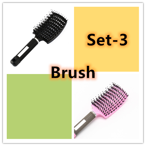 Hairbrush Anti Klit Brushy Haarborstel Women Detangler Hair Brush Bristle Nylon Scalp Massage  Teaser Hair Brush Comb