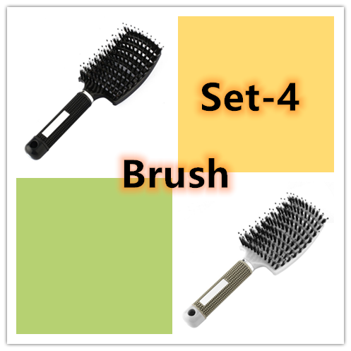 Hairbrush Anti Klit Brushy Haarborstel Women Detangler Hair Brush Bristle Nylon Scalp Massage  Teaser Hair Brush Comb