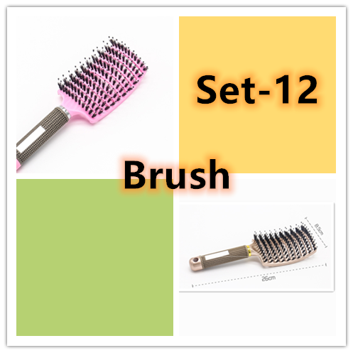 Hairbrush Anti Klit Brushy Haarborstel Women Detangler Hair Brush Bristle Nylon Scalp Massage  Teaser Hair Brush Comb