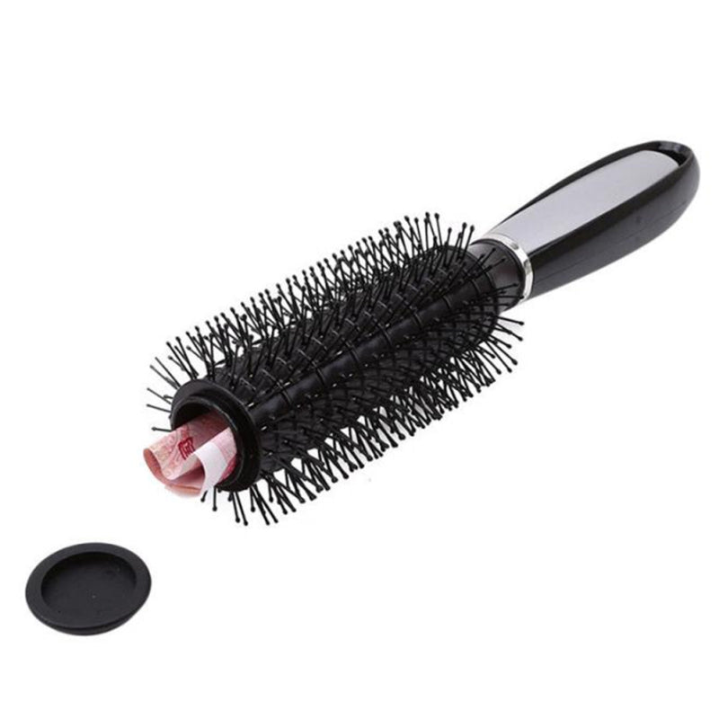 Hairbrush with concealed storage compartment