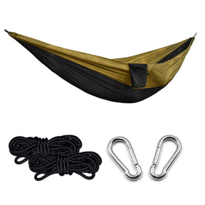 Ultralight Outdoor Camping Nylon Hammock Sleep Swing Tree Bed Garden Furniture Hanging Double Hammock Chair Hangmat