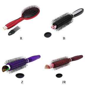 Hairbrush with concealed storage compartment