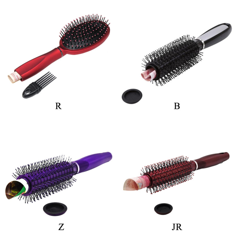 Hairbrush with concealed storage compartment