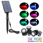 Solar colorful underwater light