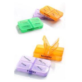 Sealed pill box 7-layer folding pill box