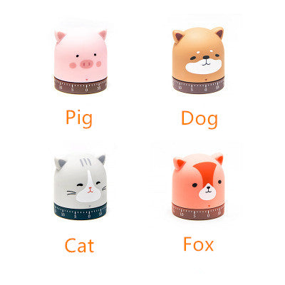 Animal themed timers - no batteries required