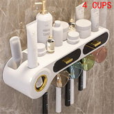 Bathroom Organiser with Toothpaste Dispenser