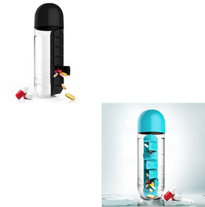 Two-In-One Water Cup Pill Box 7-Day Pill Box