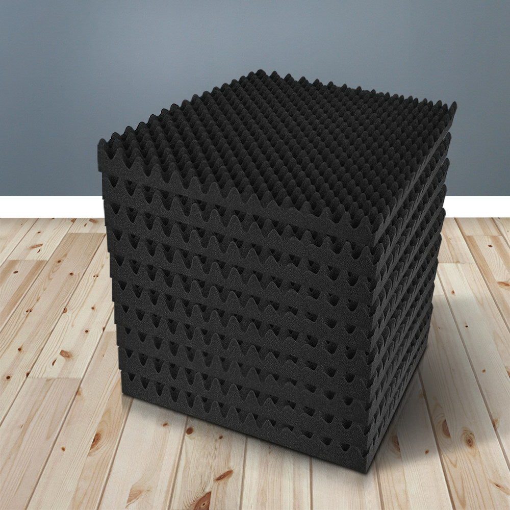 Sound Absorption/Acoustic Panels - Foam Eggshell  50x50CM - 40 Pieces