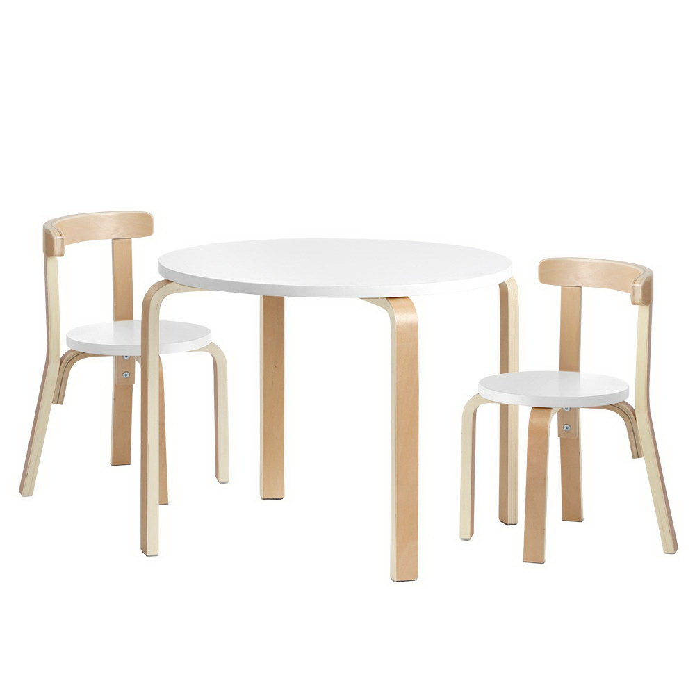 Nordic Kids Table Chair Set 3PC Desk Activity Study Play Children Modern