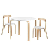 Nordic Kids Table Chair Set 3PC Desk Activity Study Play Children Modern