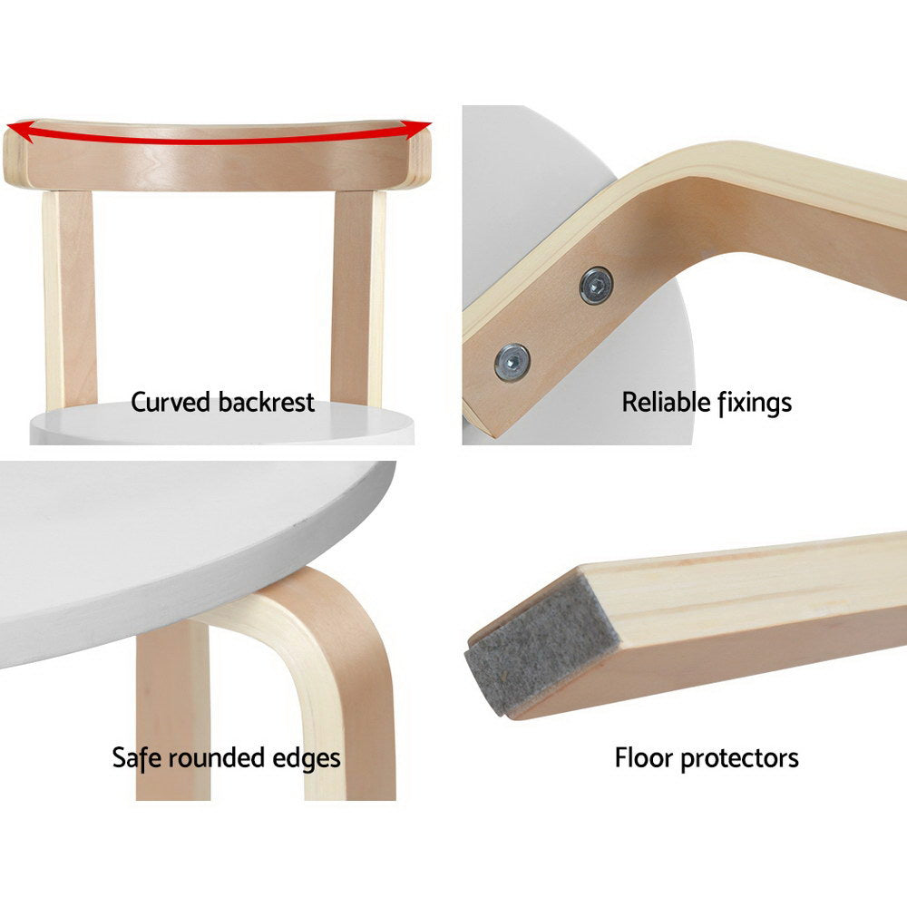 Nordic Kids Table Chair Set 3PC Desk Activity Study Play Children Modern