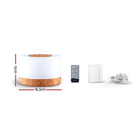 DEVANTI Aromatherapy Diffuser - Transparent with LED Light