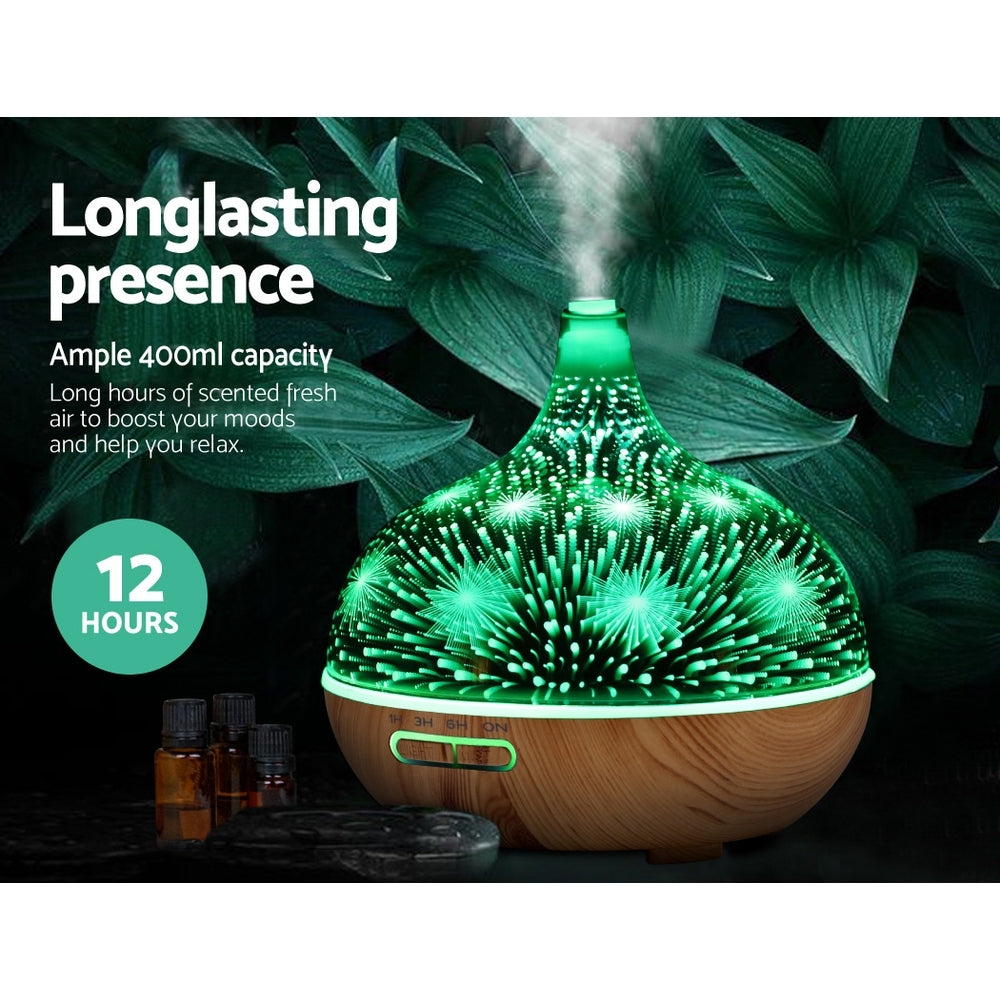 DEVANTI Aromatherapy Diffuser with LED Firework Display