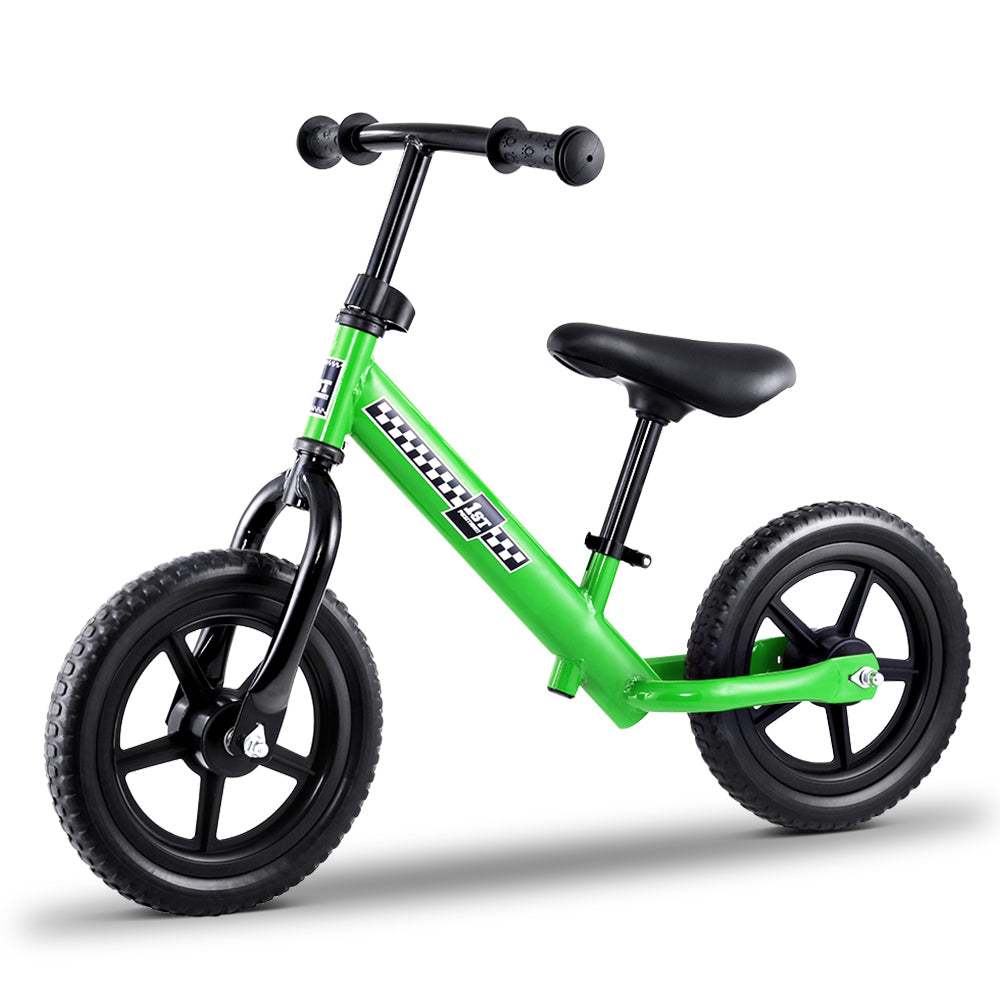 Rigo Kids Balance Bike Ride On Toys Push Bicycle Wheels Toddler Baby 12" Bikes Green