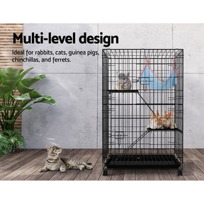 i.Pet Rabbit Cage Indoor Hutch Guinea Pig Bunny Ferret Hamster Pet Cage Outdoor