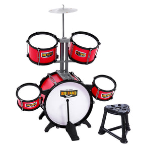 Drum Set Junior Drums Kit Musical Play Toys Childrens Mini Big Band Keezi