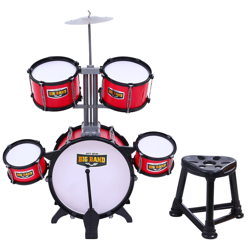 Drum Set Junior Drums Kit Musical Play Toys Childrens Mini Big Band Keezi