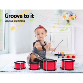 Drum Set Junior Drums Kit Musical Play Toys Childrens Mini Big Band Keezi