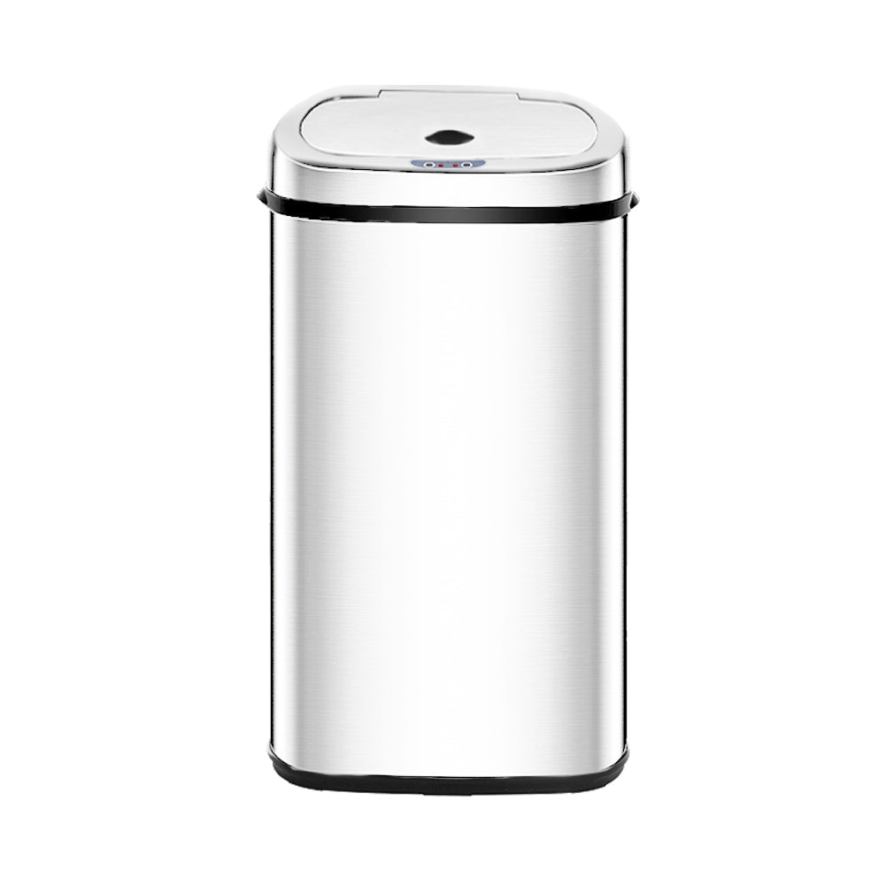 Rubbish Bin - Stainless Steel - 50L Motion Sensor