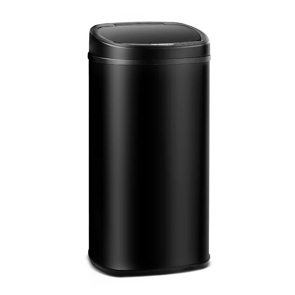 Rubbish Bin - Black - 58L Motion Sensor