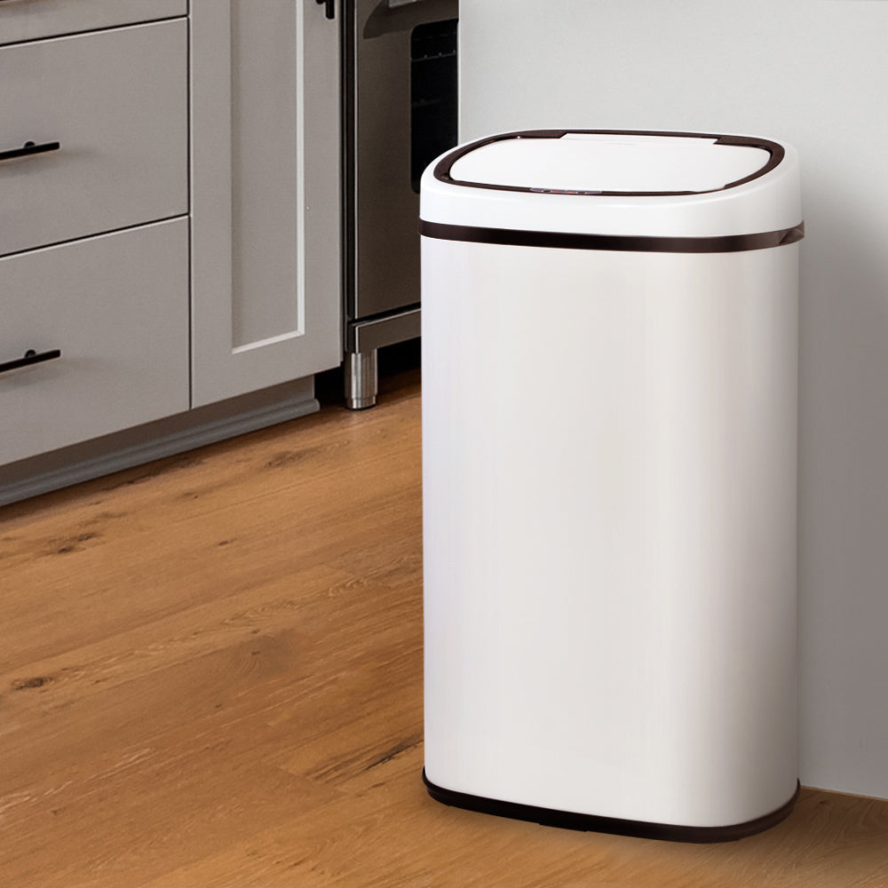 Devanti 58L Sensor Bin White