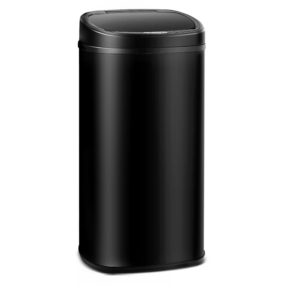 Rubbish Bin - Black - 68L Motion Sensor