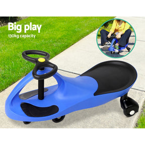 Rigo Kids Ride On Swing Car - Blue