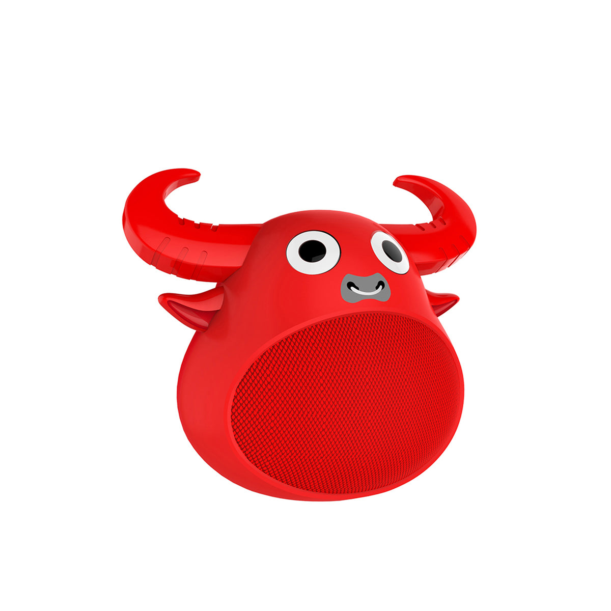 Fitsmart Bluetooth Animal Face Speaker Portable Wireless Stereo Sound - Red