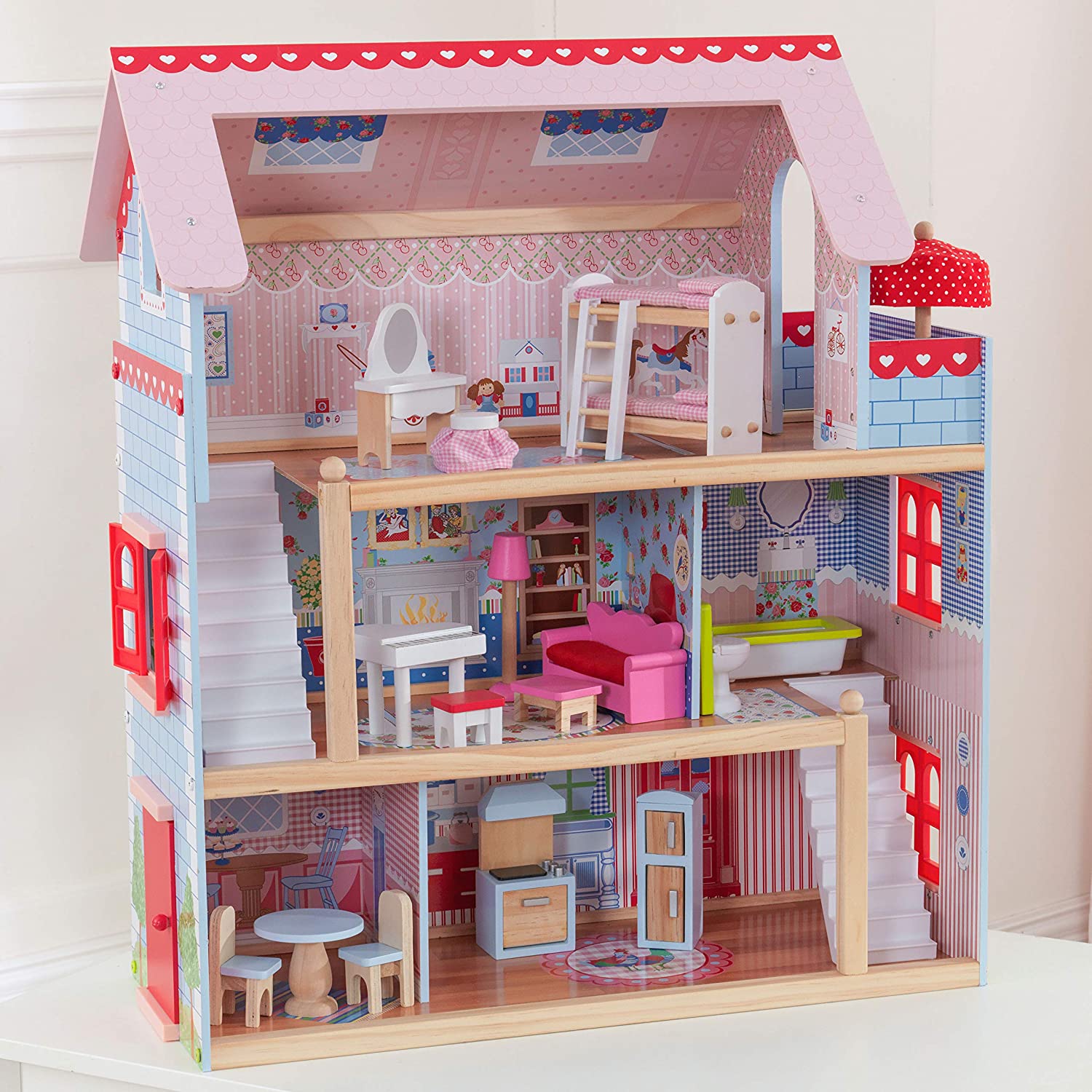 Doll Cottage with Furniture for kids