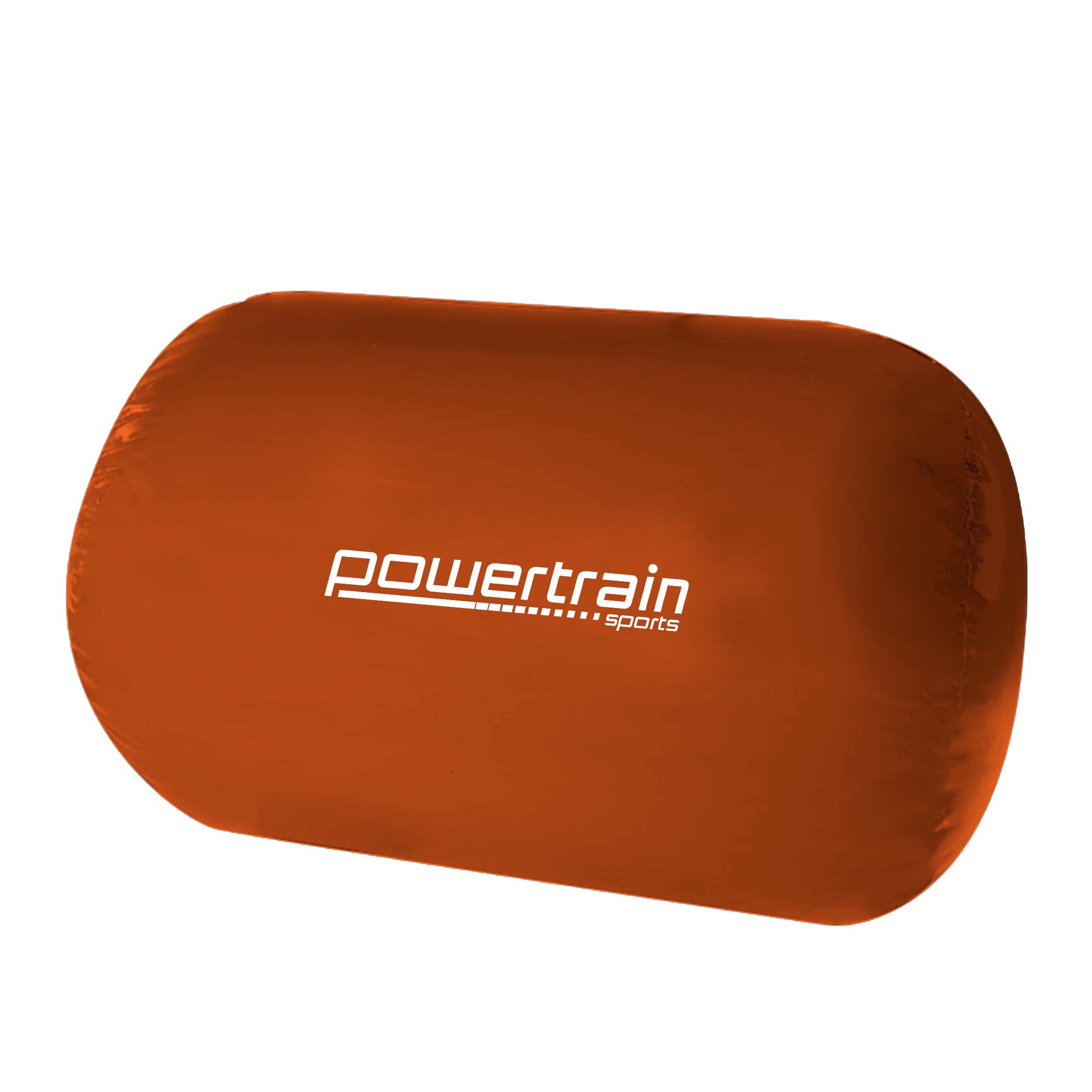 Powertrain Sports Inflatable Gymnastics Air Barrel Exercise Roller 120 x 75cm - Orange