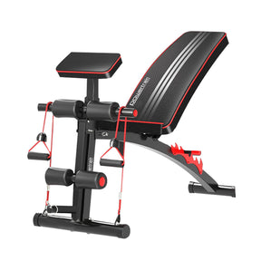 Powertrain Adjustable FID Home Gym Bench with Preacher Curl Pad