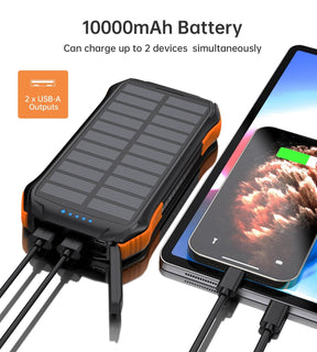 Solar Power Bank - 10,000mAh