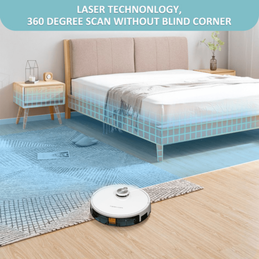 Robot Vacuum Cleaner Mop With Laser Navigation - Tesvor S6 Turbo